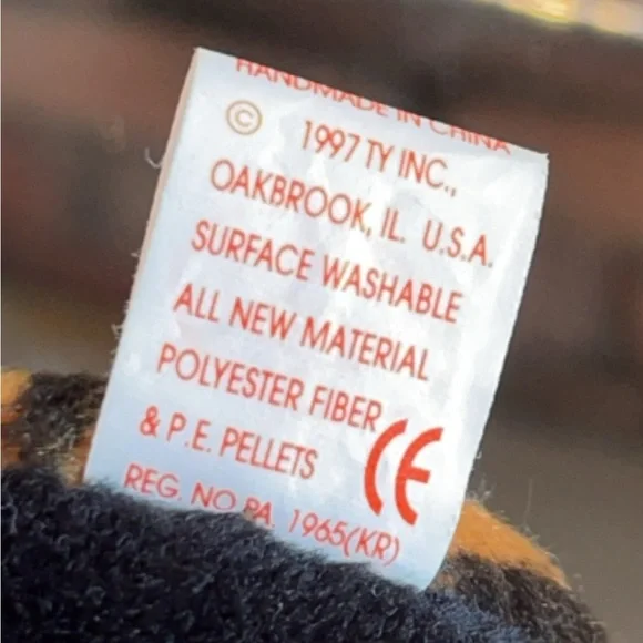 6/$25 Ty Black and Tan Spider Plush Toy - Picture 4 of 4